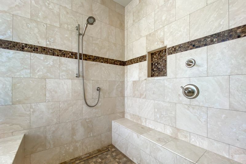 Compact Shower with Built-in Niche