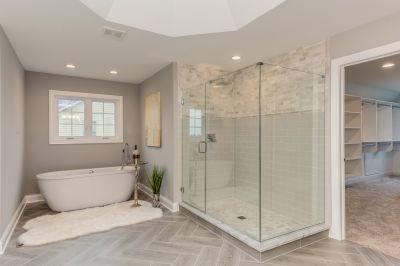 Walk-In Shower with Minimal Framing